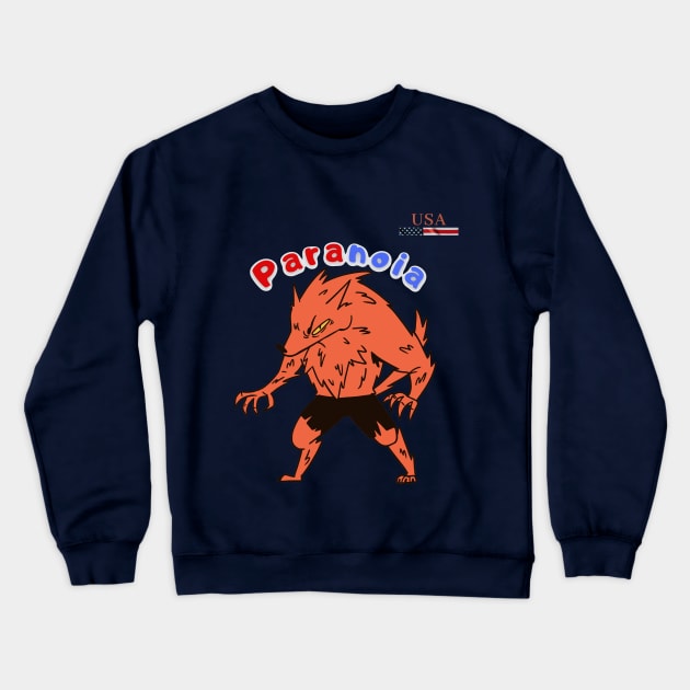 wolf of USA Crewneck Sweatshirt by funnyd